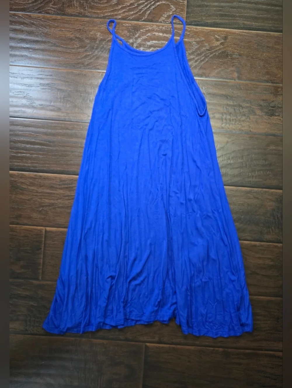 Old Navy Womens Blue Spaghetti Strap Tank Maxi Dress Large